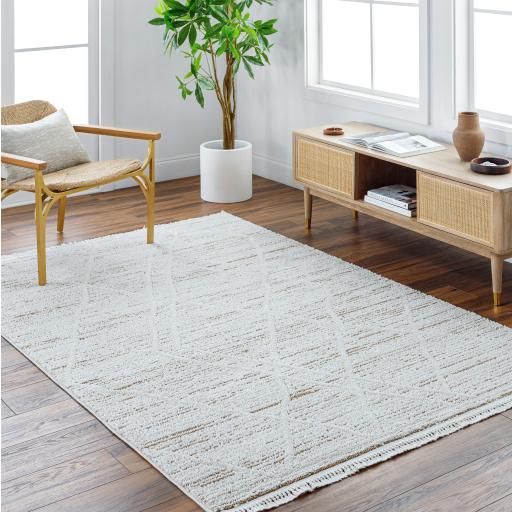 Surya Berlin BLR-2311 Ivory Medium Brown 2'7" x 7'3" Rug