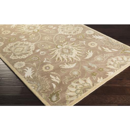 Surya Caesar CAE-1108 Ivory Light Brown 6' Square Rug