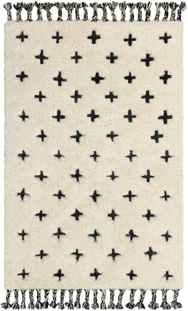 Surya Camille CME-2300 Black Cream 2' x 3' Rug