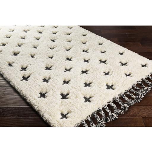 Surya Camille CME-2300 Black Cream 2' x 3' Rug