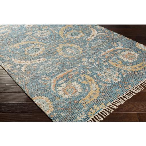 Surya Coventry COV-2306 Aqua Dark Blue 2'6" x 8' Rug