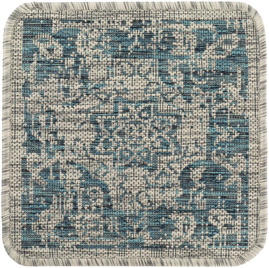 Surya Eagean EAG-2302 Aqua Black 2' x 2'11" Rug