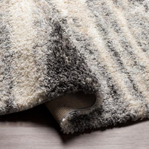 Surya Eskimo Shag ESG-2303 Charcoal Cream 7'10" x 10' Rug