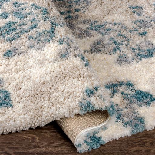 Surya Eskimo Shag ESG-2309 Blue Cream 2'7" x 7'3" Rug