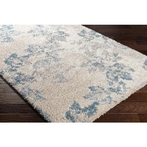 Surya Eskimo Shag ESG-2309 Blue Cream 2'7" x 7'3" Rug