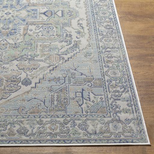 Surya Rafetus ETS-2373 Aqua Cream 5'3" x 7'7" Rug