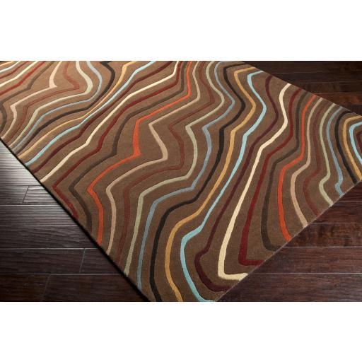 Surya Forum FM-7155 Brick Red Burgundy 8' x 10' Kidney Rug