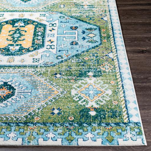 Surya Floransa FSA-2360 Aqua Cream 5'3" x 7'1" Rug