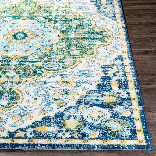 Surya Floransa FSA-2363 Aqua Cream 5'3" x 7'1" Rug