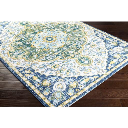 Surya Floransa FSA-2363 Aqua Cream 5'3" x 7'1" Rug