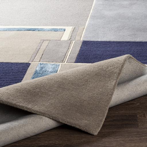 Surya Mid Century MCY-2302 Blue Charcoal 2' x 3' Rug