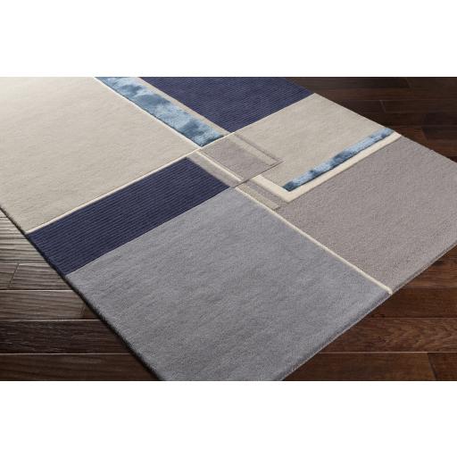 Surya Mid Century MCY-2302 Blue Charcoal 2' x 3' Rug