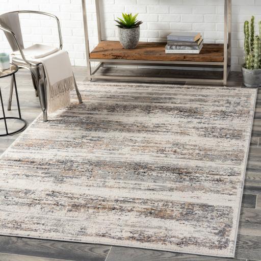 Surya Mood MDD-2306 Black Brown 5'3" x 7' Rug