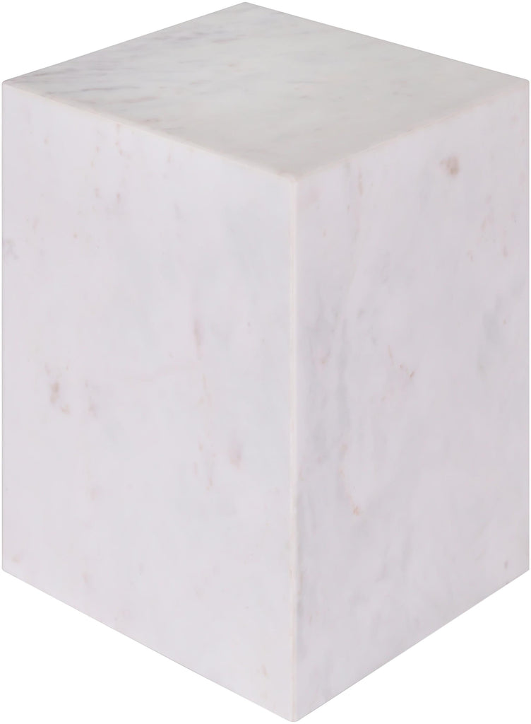 Surya Metier METI-002 White 20"H x 14"W x 14"D Furniture