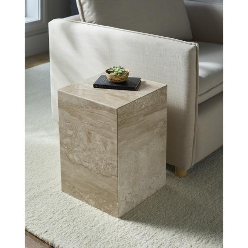 Surya Metier METI-003 Beige 20"H x 14"W x 14"D Furniture