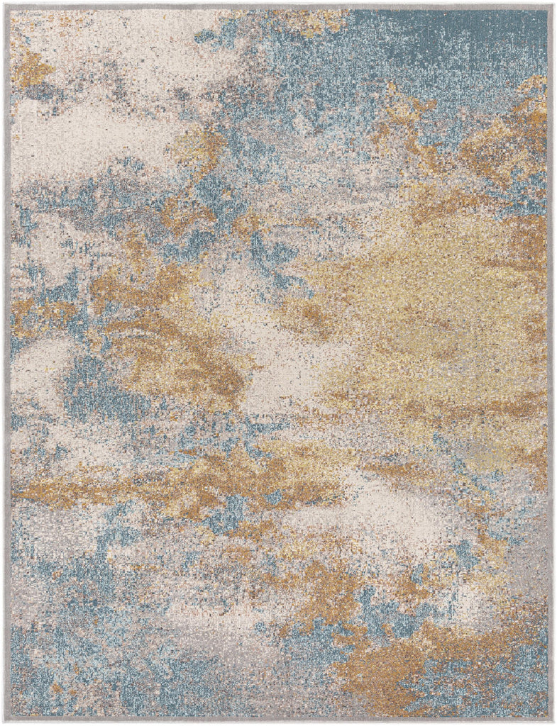 Surya Mediterranean MIE-1006 Aqua Brown 1'11" x 2'11" Rug