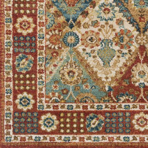 Surya Masala Market MMT-2304 Beige Brick Red 2' x 3' Rug