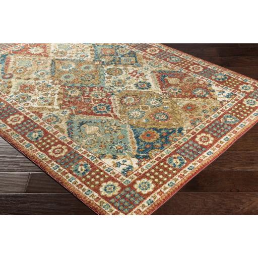 Surya Masala Market MMT-2304 Beige Brick Red 2' x 3' Rug