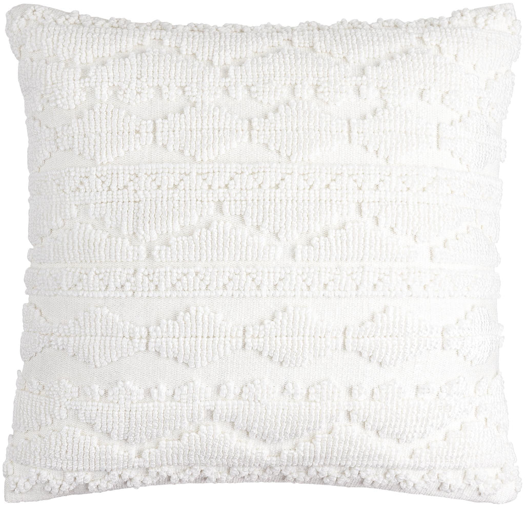 Surya Matthew MTW-001 White 20"H x 20"W Pillow Cover