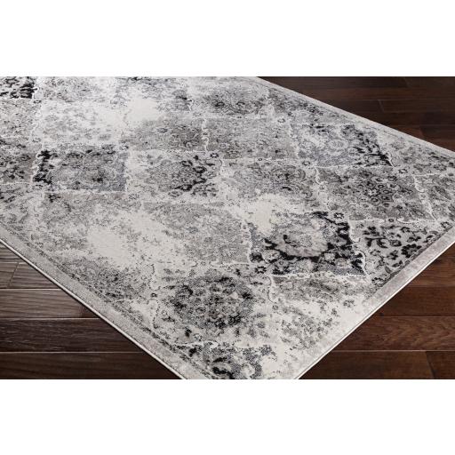 Surya Nova NVA-3037 Black Charcoal 2'2" x 2'11" Rug