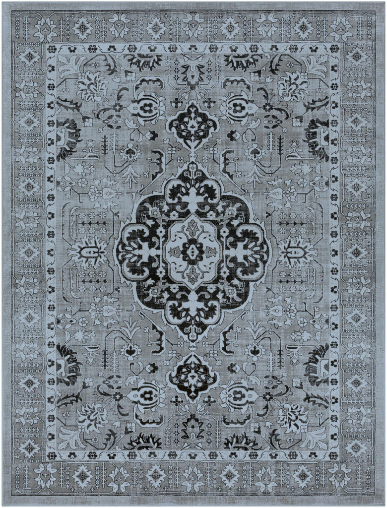 Surya Nova NVA-3039 Black Charcoal 2'2" x 2'11" Rug