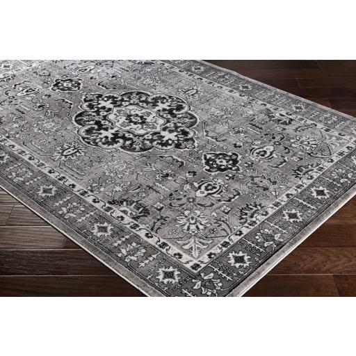 Surya Nova NVA-3039 Black Charcoal 2'2" x 2'11" Rug