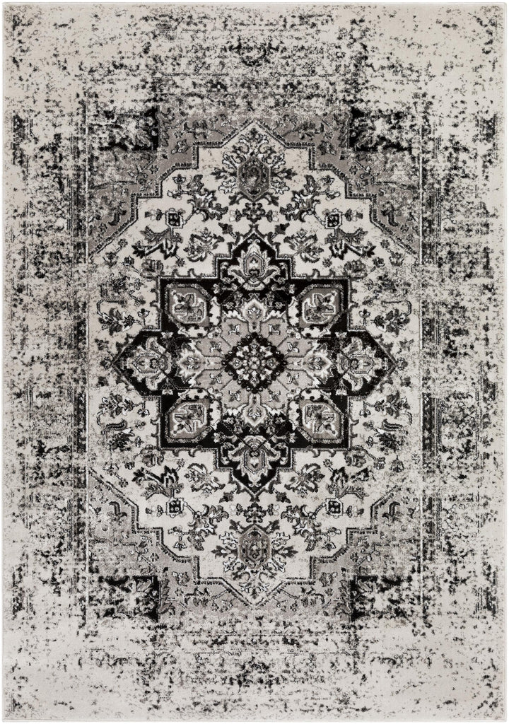 Surya Nova NVA-3042 Black Gray 2'2" x 2'11" Rug