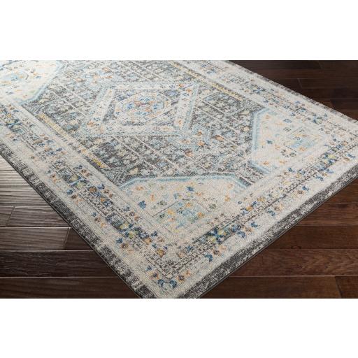 Surya Norwich NWC-2318 Aqua Black 5'3" x 7'3" Rug