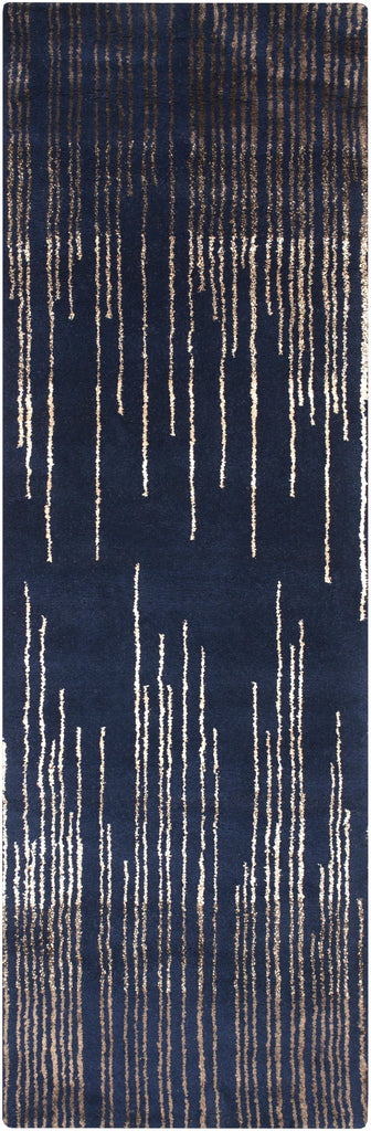 Surya Naya NY-5237 Dark Brown Navy 2' x 3' Rug