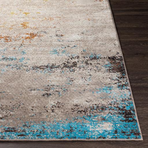 Surya Peachtree PCH-1017 Aqua Brick Red 2' x 3' Rug