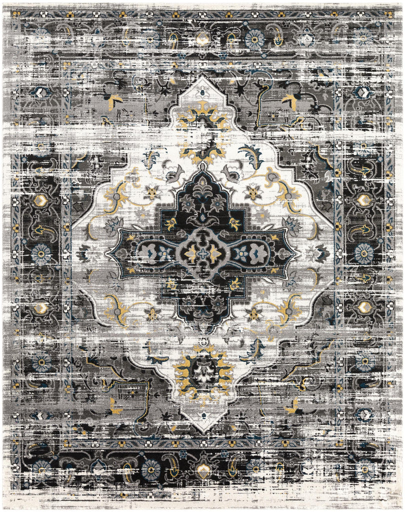 Surya Pepin PEI-1000 Black Charcoal 5'3" x 7'7" Rug