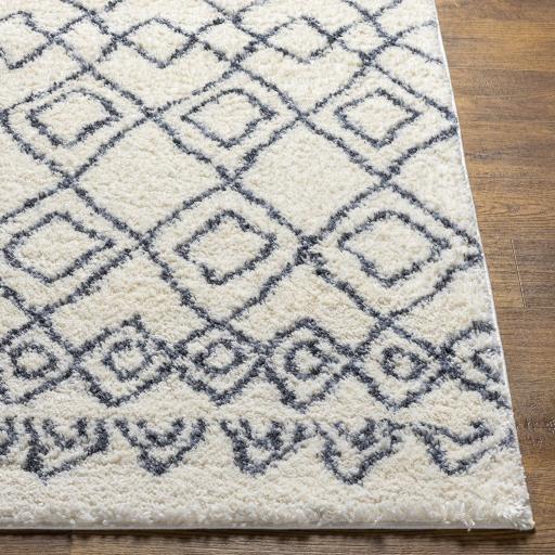 Surya Puffy Shag PFY-2301 Cream Navy 5'3" x 7' Rug