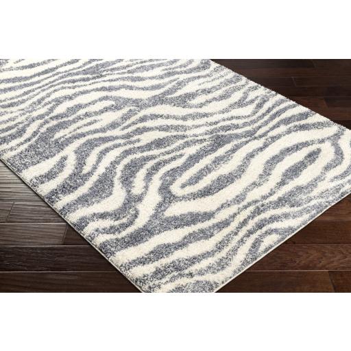 Surya Puffy Shag PFY-2306 Cream Navy 6'7" x 9' Rug