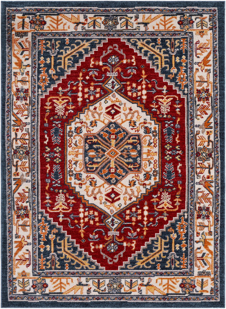 Surya Patina PIA-2311 Camel Dark Blue 5'3" x 7'3" Rug