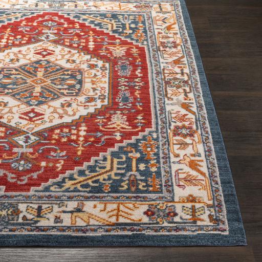 Surya Patina PIA-2311 Camel Dark Blue 5'3" x 7'3" Rug