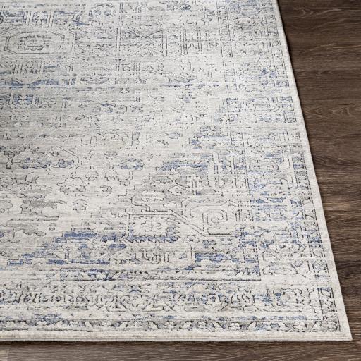 Surya Porto POO-2301 Dark Blue Light Gray 2' x 2'11" Rug