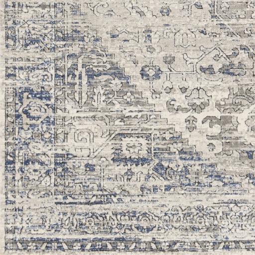 Surya Porto POO-2301 Dark Blue Light Gray 2' x 2'11" Rug