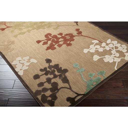 Surya Portera PRT-1011 Brown Burnt Orange 2'6" x 7'10" Rug