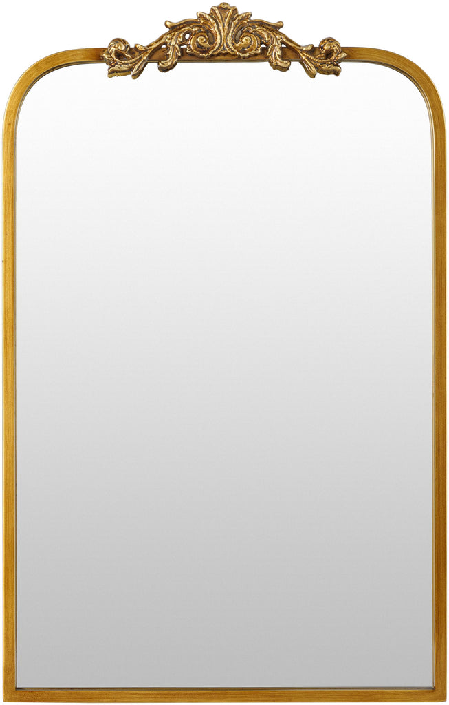 Surya Aarlen RAL-003 Gold 36"H x 24"W x 2"D Mirror