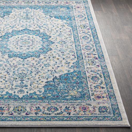 Surya Rio RIO-2307 Aqua Dark Blue 2' x 2'11" Rug