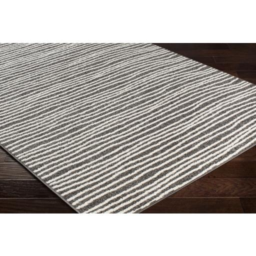 Surya Seville SEV-2331 Black Off-White 5'3" x 7'3" Rug