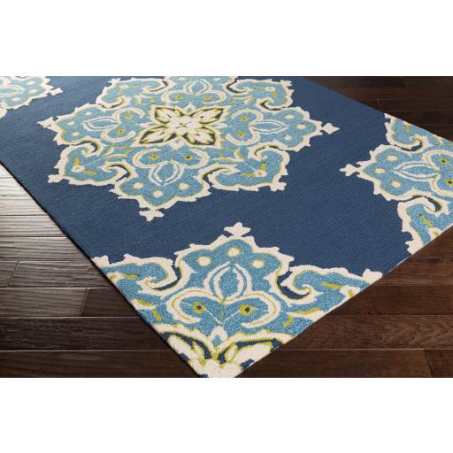 Surya Skye SKE-4005 Dark Blue Light Blue 4' x 6' Rug