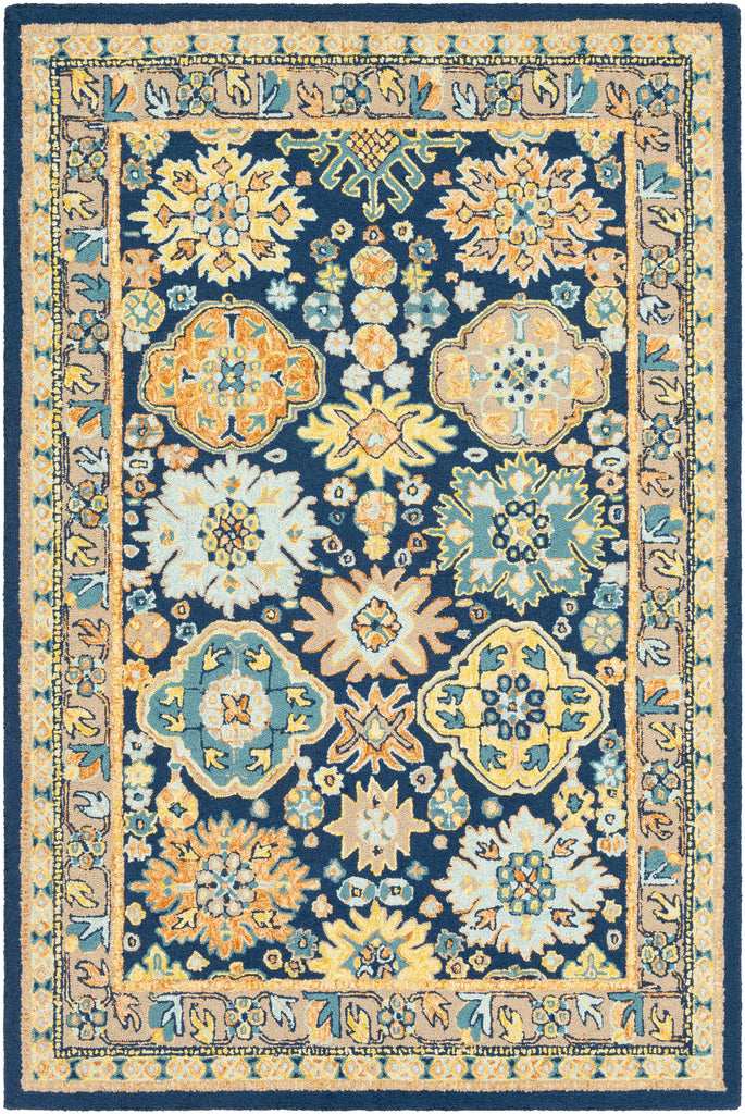 Surya Serafina SRF-2026 Burnt Orange Ice Blue 4' x 6' Rug