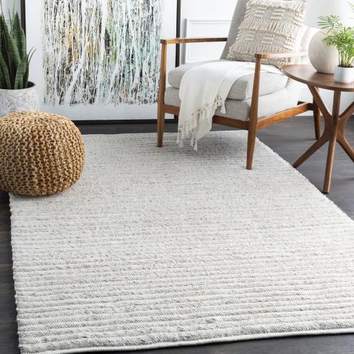 Surya Tundra TDA-1000 Dark Brown Off-White 5' x 7'6" Rug