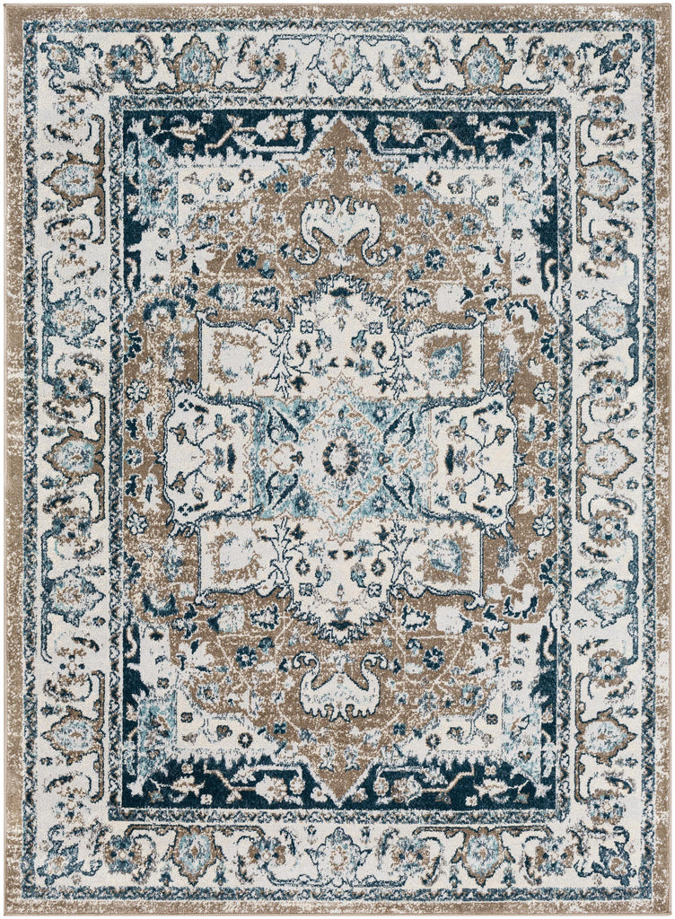 Surya Varanasi VAR-2306 Blue Brown 5'3" x 7'3" Rug