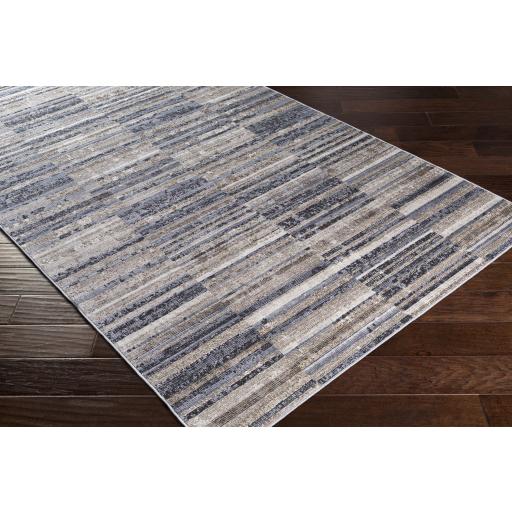 Surya Valour VOR-2310 Black Cream 3' x 4'11" Rug