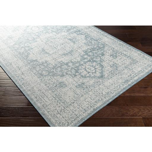 Surya Veranda VRD-2301 Aqua Dark Blue 5'3" x 7'3" Rug