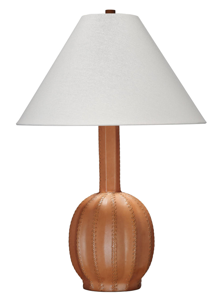 Jamie Young Cole Leather Table Lamp, Tan