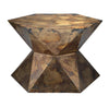 Jamie Young Crown Side Table, Acid Wash Metal