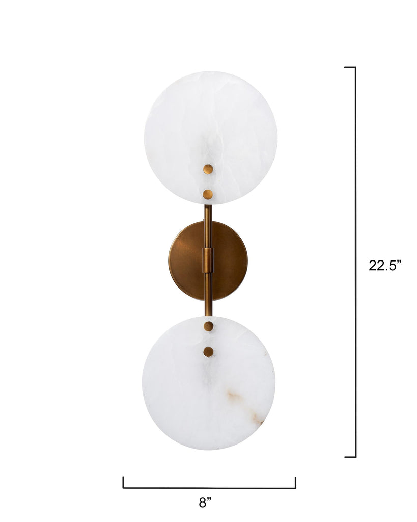 Jamie Young Oracle Alabaster Sconce